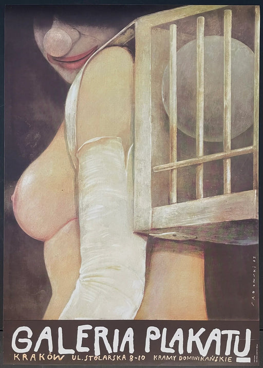 Galeria Plakatu (1986) Original Polish Exhibition Poster 26x37