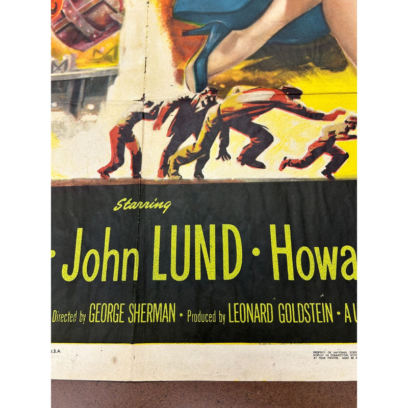 Steel Town (1952) Original Movie Poster 27x41 Folded George Sherman Ann Sheridan