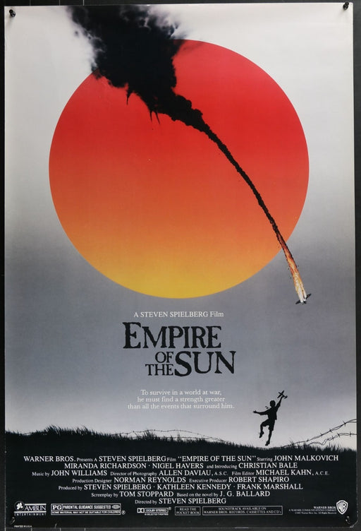 Empire of the Sun (1987) Original Double-sided Movie Poster Rolled 27x41