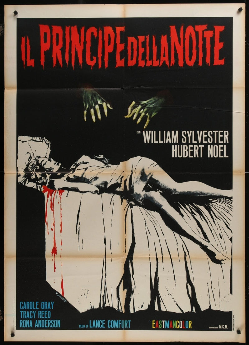Devils of Darkness (aka Il Principe Della Notte) Italian 1P Poster Folded 39x55