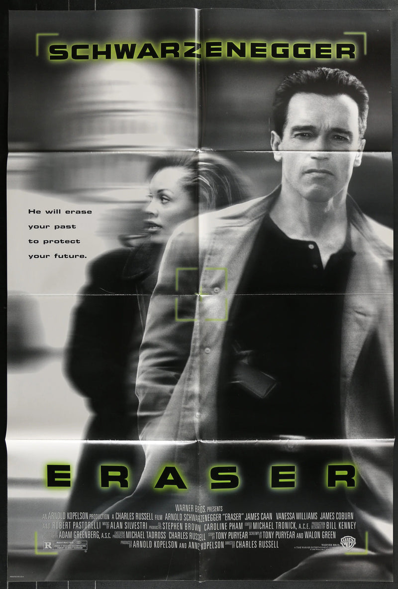 Eraser (1996) Original Movie Poster Folded 27x41