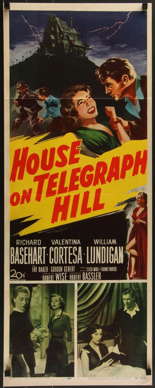 House on Telegraph Hill (1951) Original Insert Movie Poster 14x36