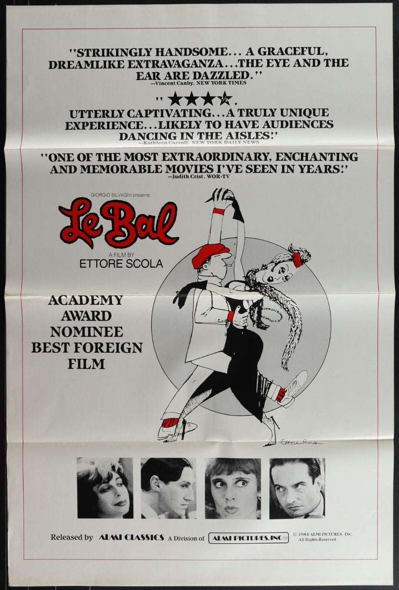 Le Bal (1984) Original Movie Poster Folded 27x41 EM8-506