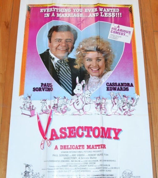 Vasectomy: A Delicate Matter (1988) Original Movie Poster Folded 27x41