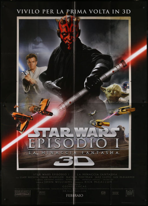 Star Wars: Episode I - The Phantom Menace (1999) Orig. Italian 2P Movie Poster