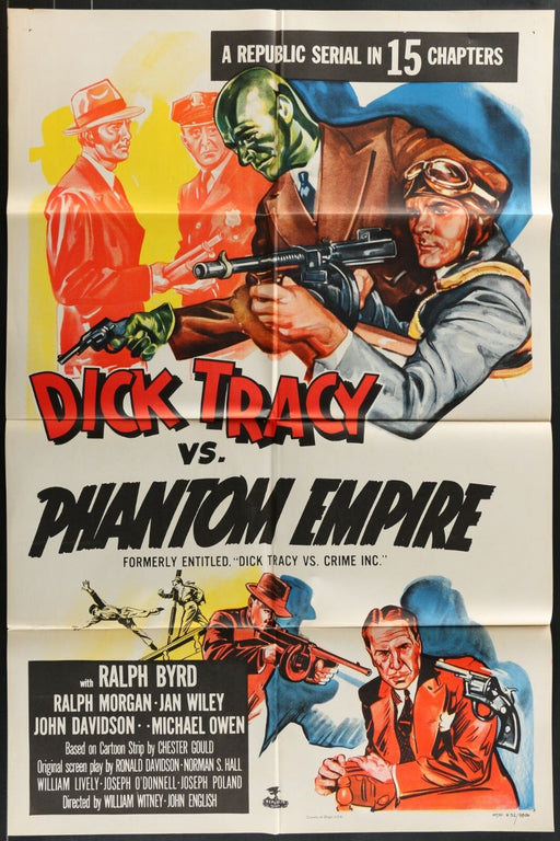 Dick Tracy vs. Crime, Inc. (1941) Original Movie Poster Folded 27x41