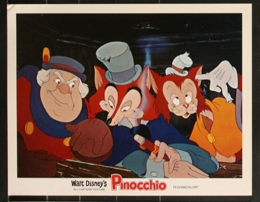Pinocchio (1940 Re-release) Original Lobby Card Movie Poster 11x14