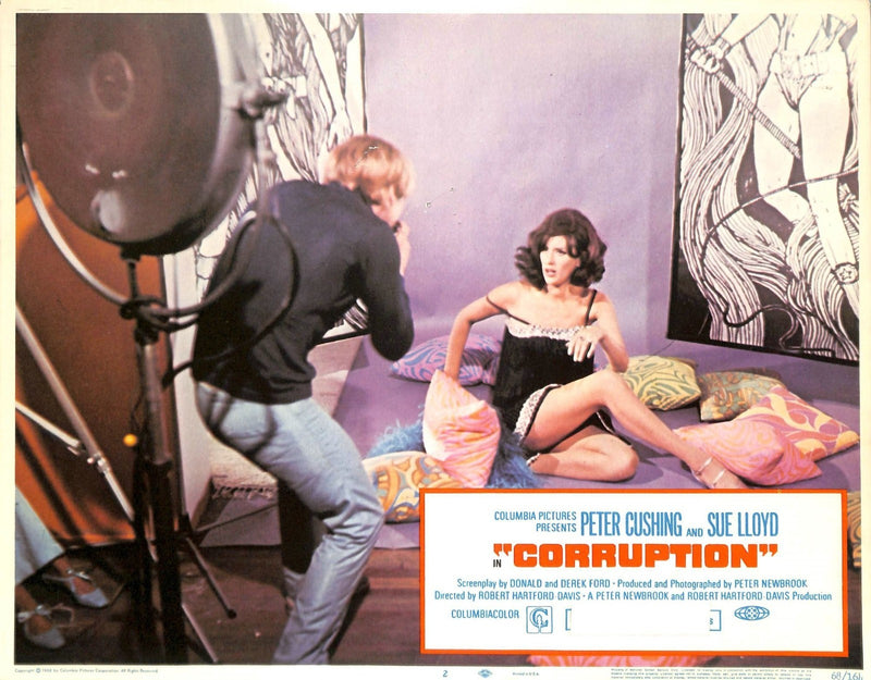 Corruption (1968) Lobby Card Full Set 11X14