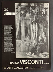 Luchino Visconti (2e Partie) CAC Voltaire Poster (1986) Rolled 15.75x22.75