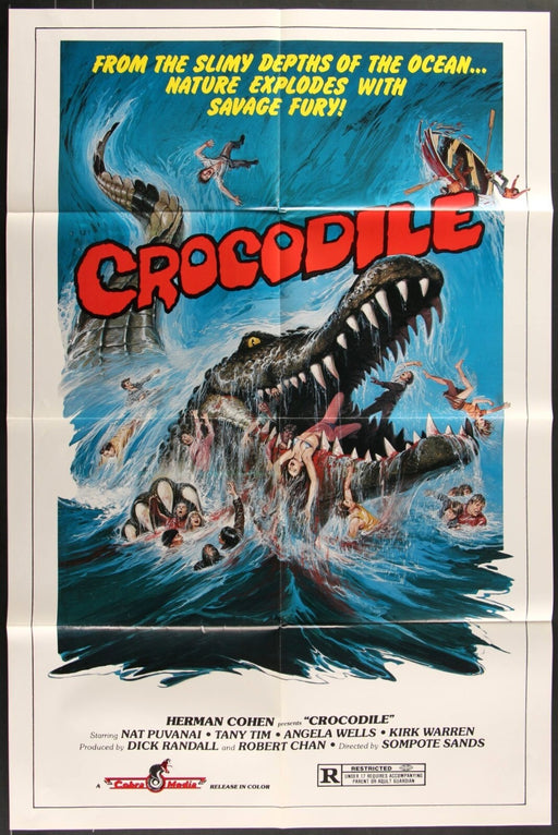 Crocodile (1979) Original Movie Poster Folded 27x41
