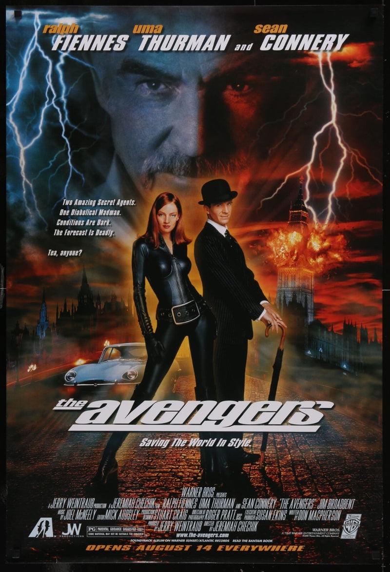 The Avengers (1998) Original Movie Poster Rolled double-sided 27x40