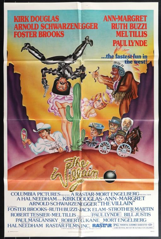 The Villain (1979) Original Movie Poster Folded 27x41