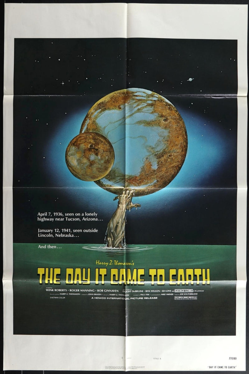 The Day It Came to Earth (1977) Original Movie Poster Folded 27x41 EM8-448