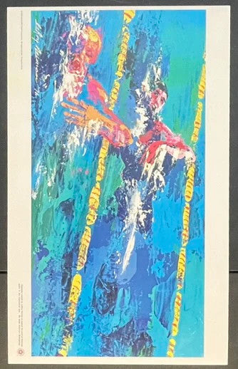 1976 USA Bicentennial Swimming (1976) Original Polish Olympic Poster 14x23