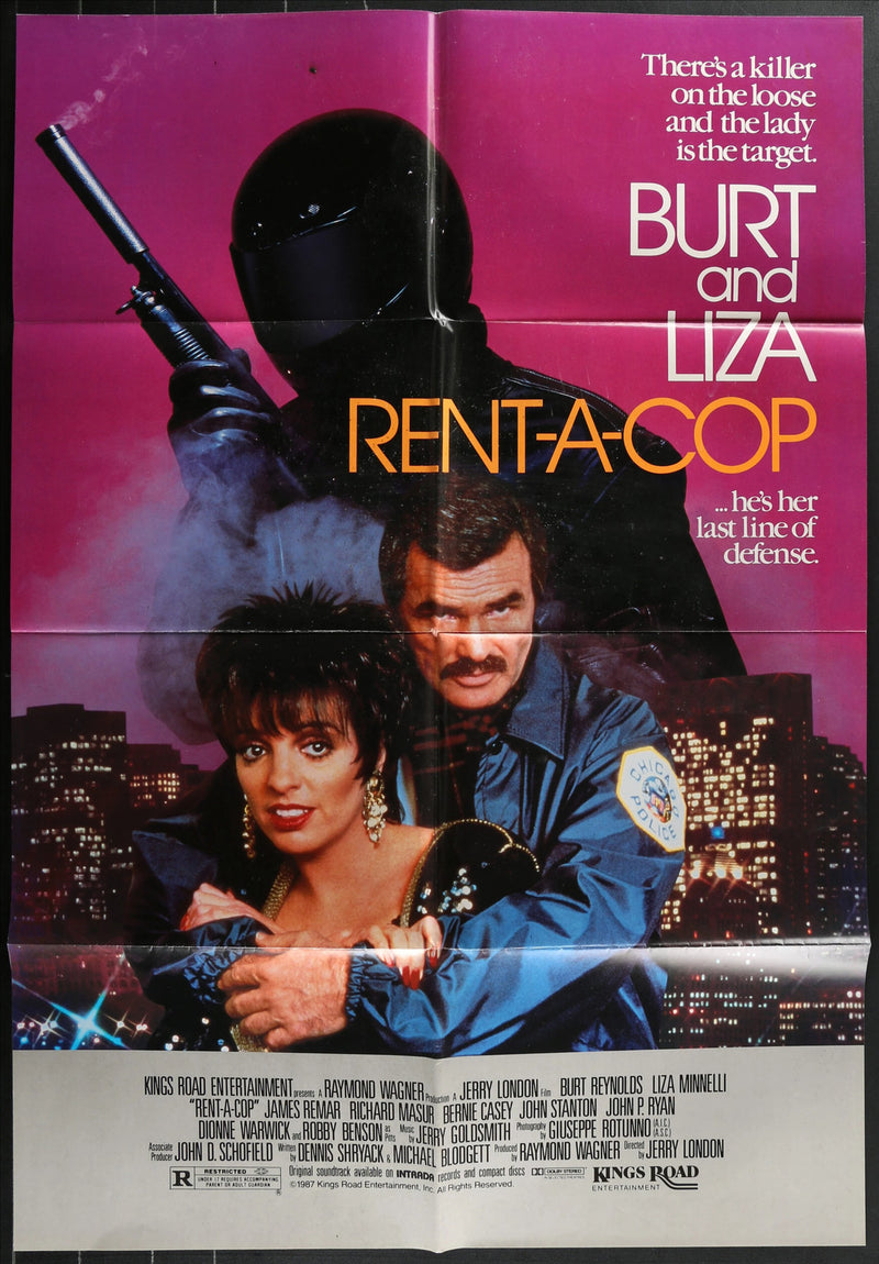 Rent-A-Cop (1987) Original Movie Poster Folded 27x40
