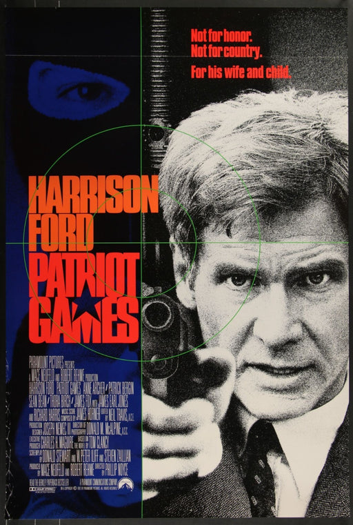 Patriot Games (1992) Original Movie Poster Rolled 27x40