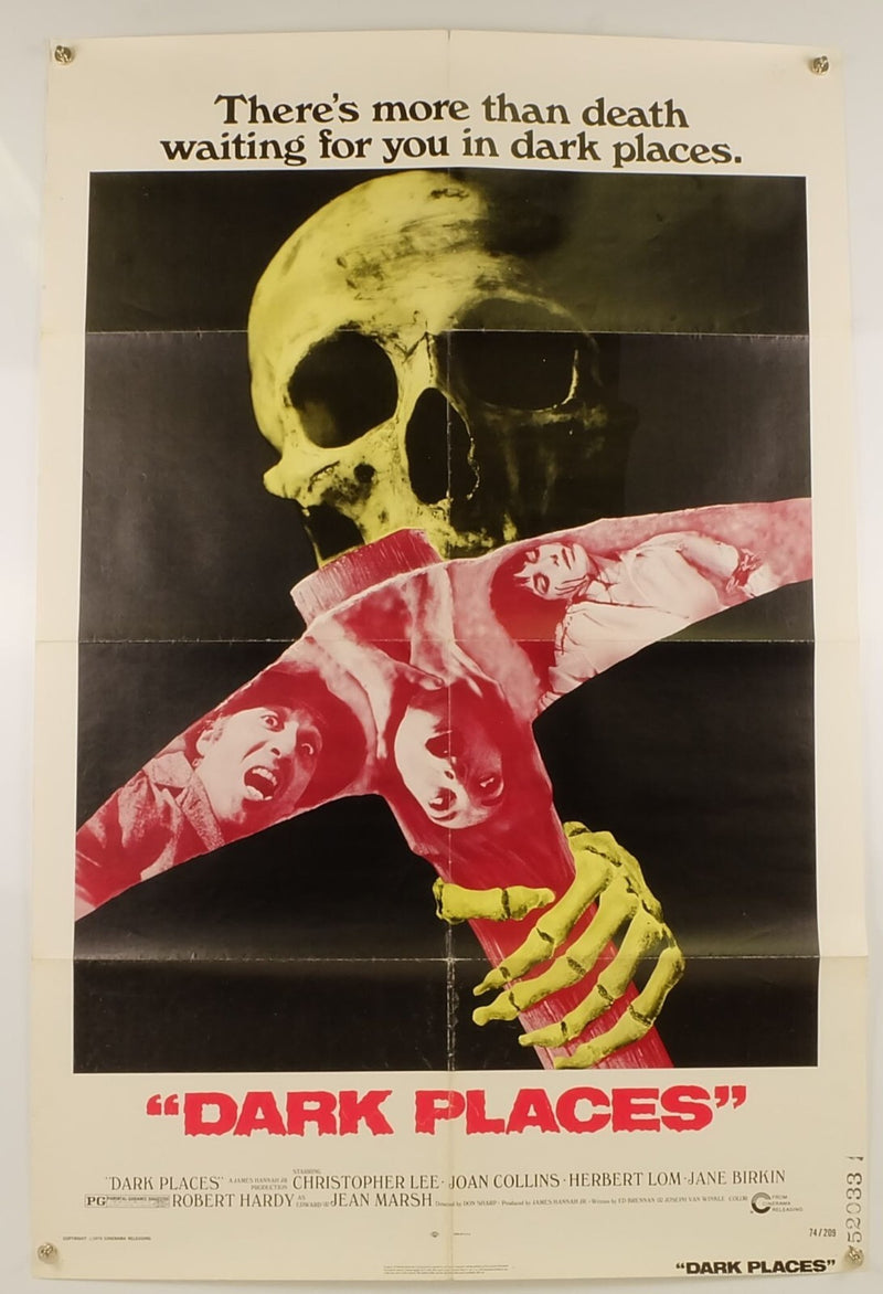 Dark Places (1974) Original Movie Poster Folded 27x41