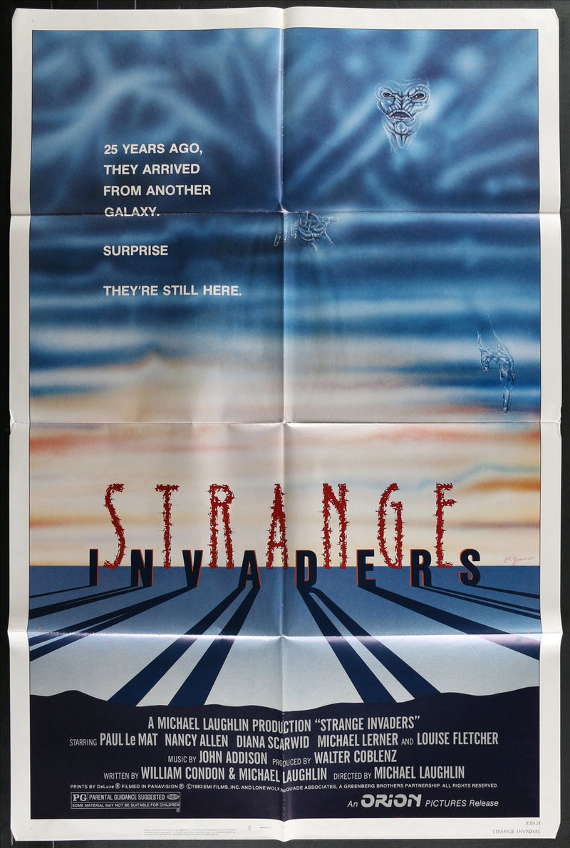 Strange Invaders (1983) Original Movie Poster Folded 27x41