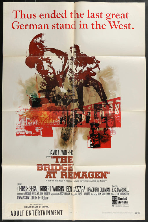 The Bridge At Remagen (1969) Original Movie Poster 27x41