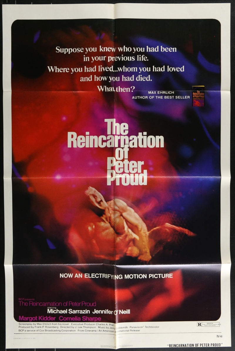 The Reincarnation of Peter Proud (1975) Original Movie Poster Folded 27x41