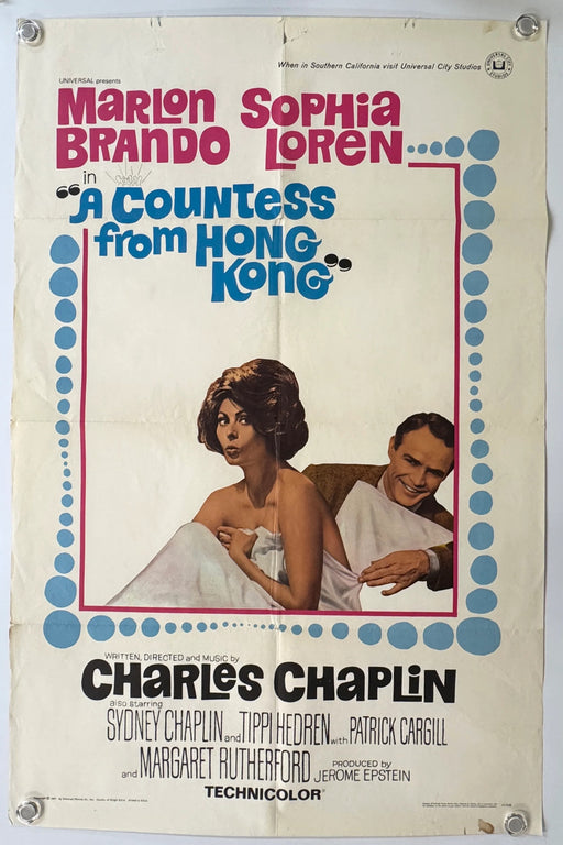 A Countess from Hong Kong (1967) Original Movie Poster Folded 27x41