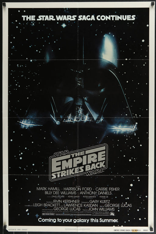 EMPIRE STRIKES BACK (1980) Original Advance One Sheet 27x41 Poster