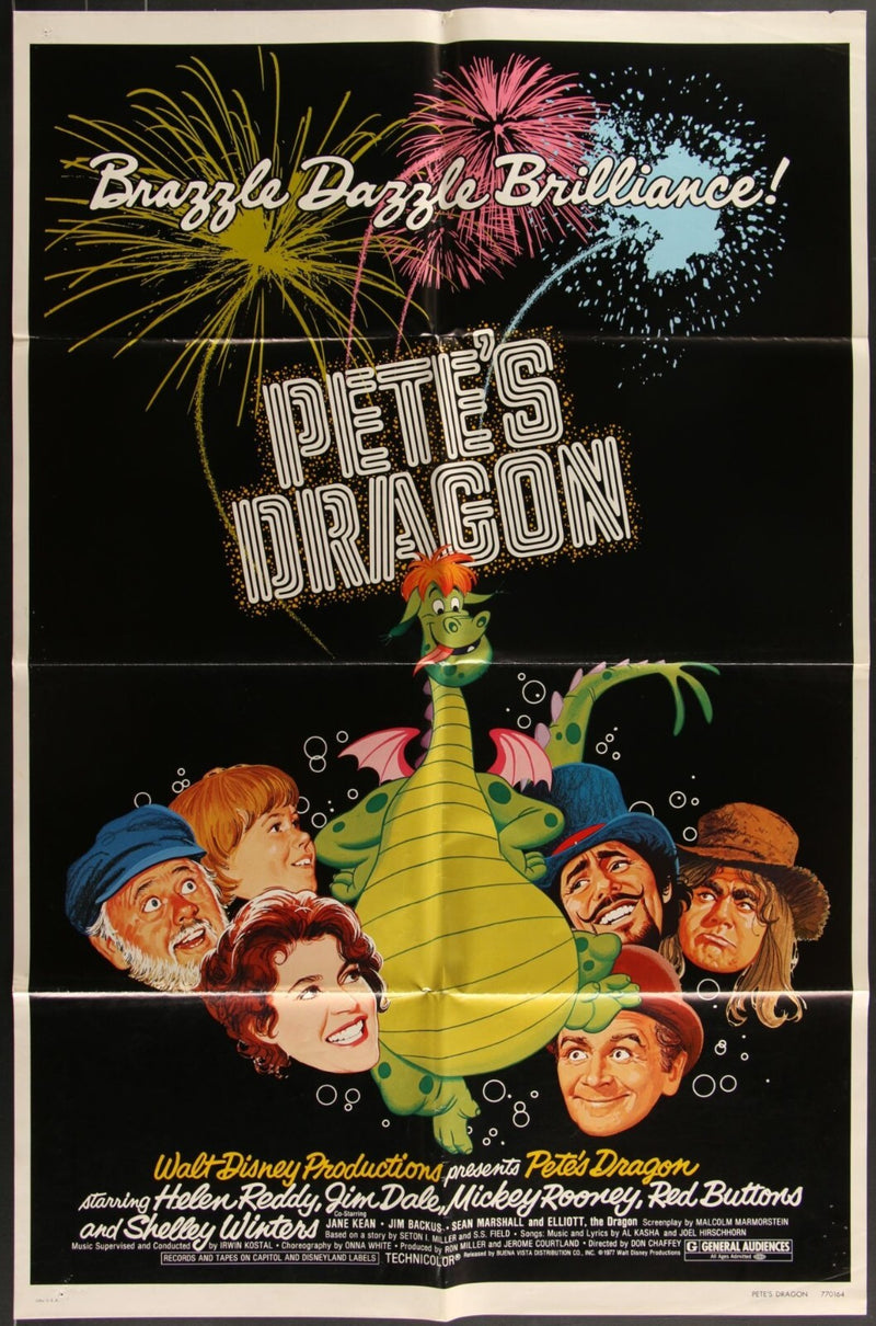Pete's Dragon (1977) Original Movie Poster Folded 27x41