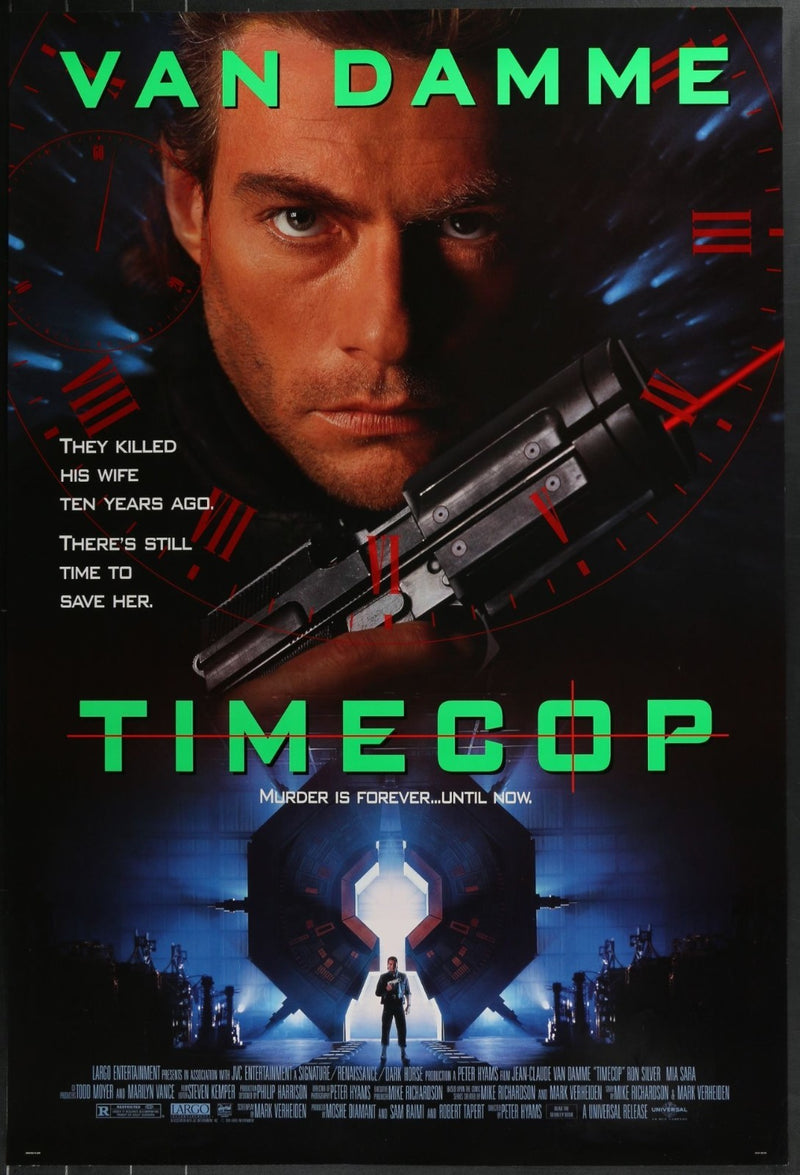 Timecop (1994) Original Single-sided Movie Poster Rolled 27x40