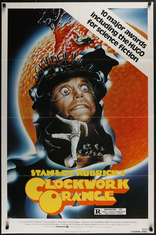 A CLOCKWORK ORANGE (1982) Re-Release Original 27x41 Movie Poster Stanley Kubrick