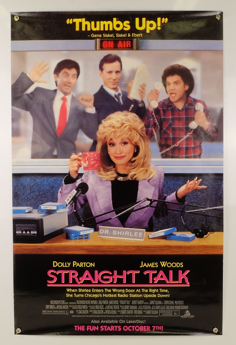 Straight Talk (1992) Original Movie Poster Rolled 26x40