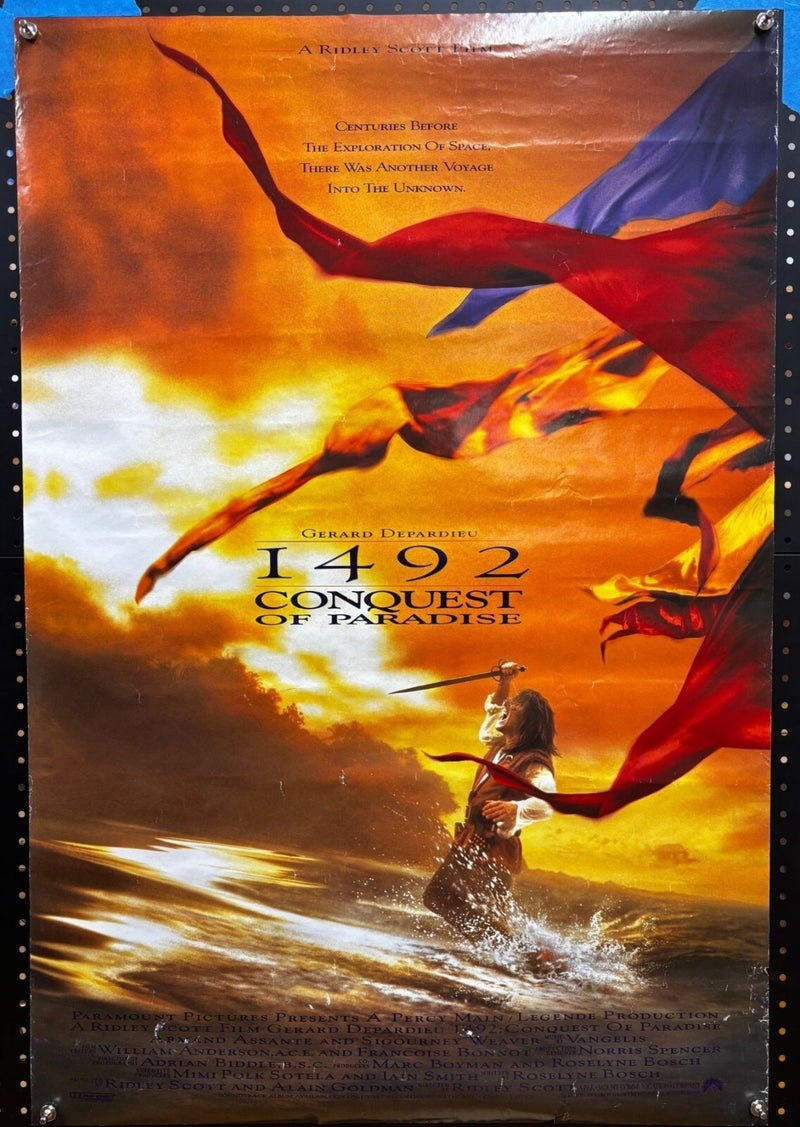 1492: Conquest of Paradise (1992) Double-Sided, Original Rolled Poster (27x40)