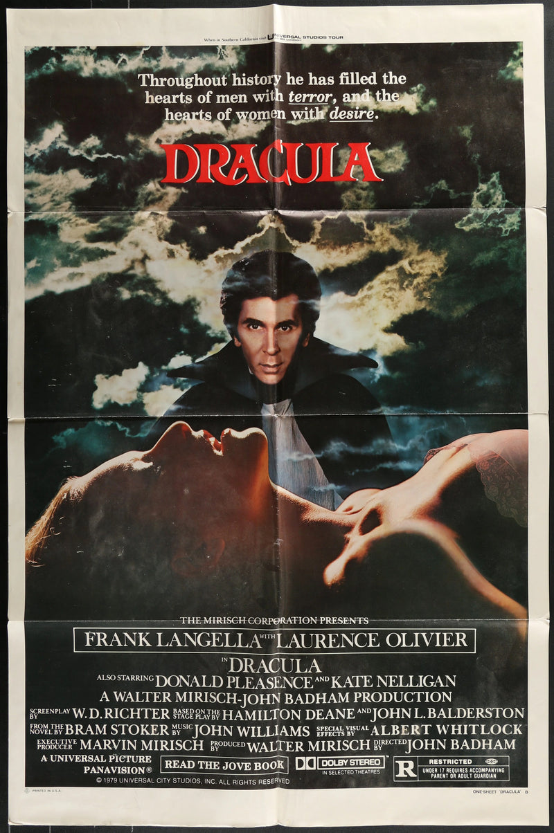 Dracula (1979) Original Movie Poster Folded 27x41