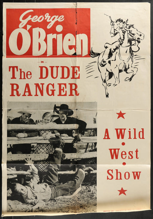 The Dude Ranger (1934) Original Western Movie Poster Folded 27x41