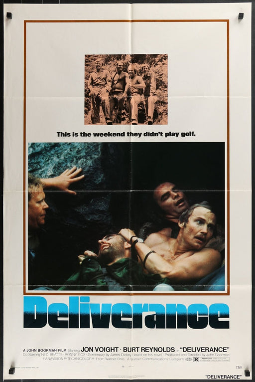 Deliverance (1972) Original Folded Movie Poster 27x41