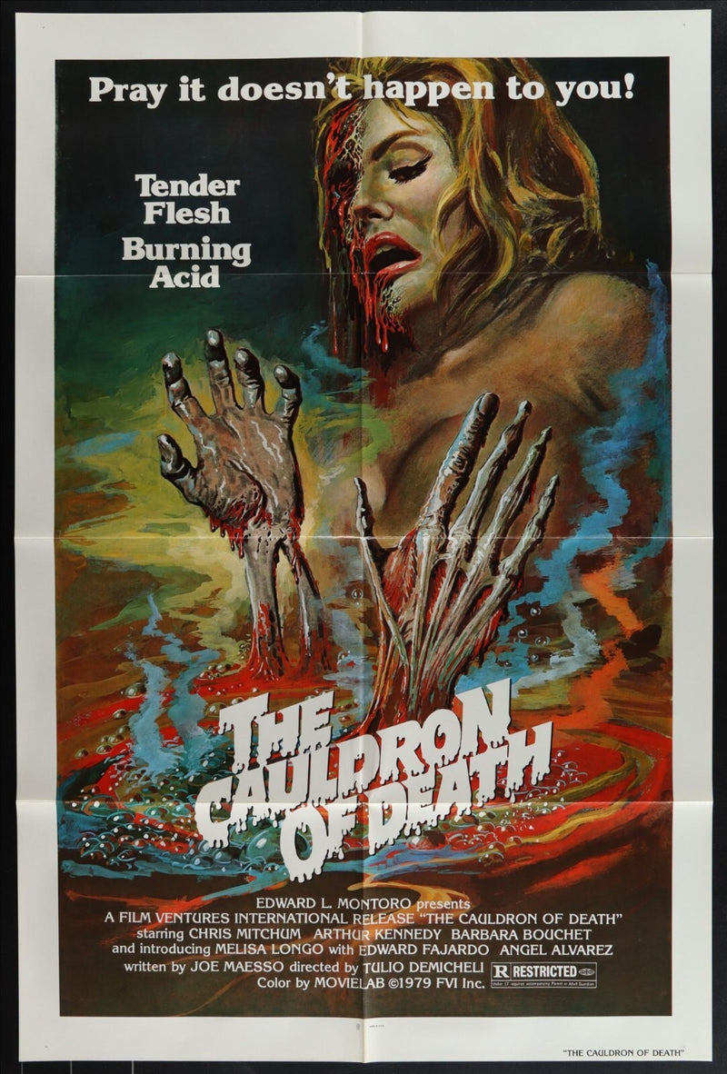 The Cauldron of Death (1973) The Mean Machine Original Movie Poster Folded 27x41