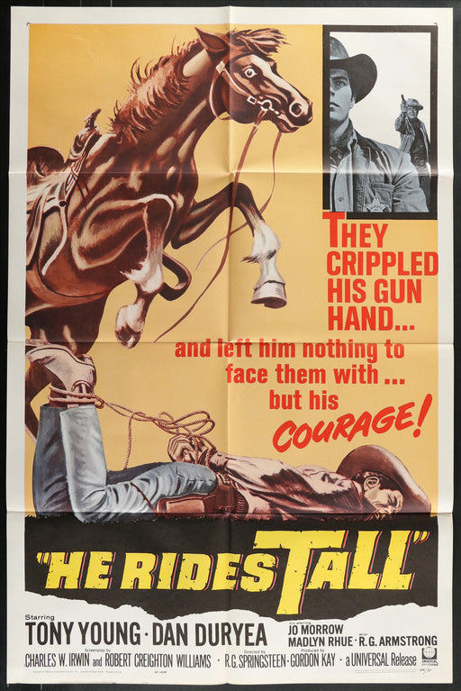 He Rides Tall (1964) Original Movie Poster Folded 27x41