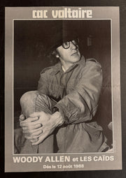 Woody Allen et Les Caïds (1988) CAC Voltaire Poster Folded 16x23