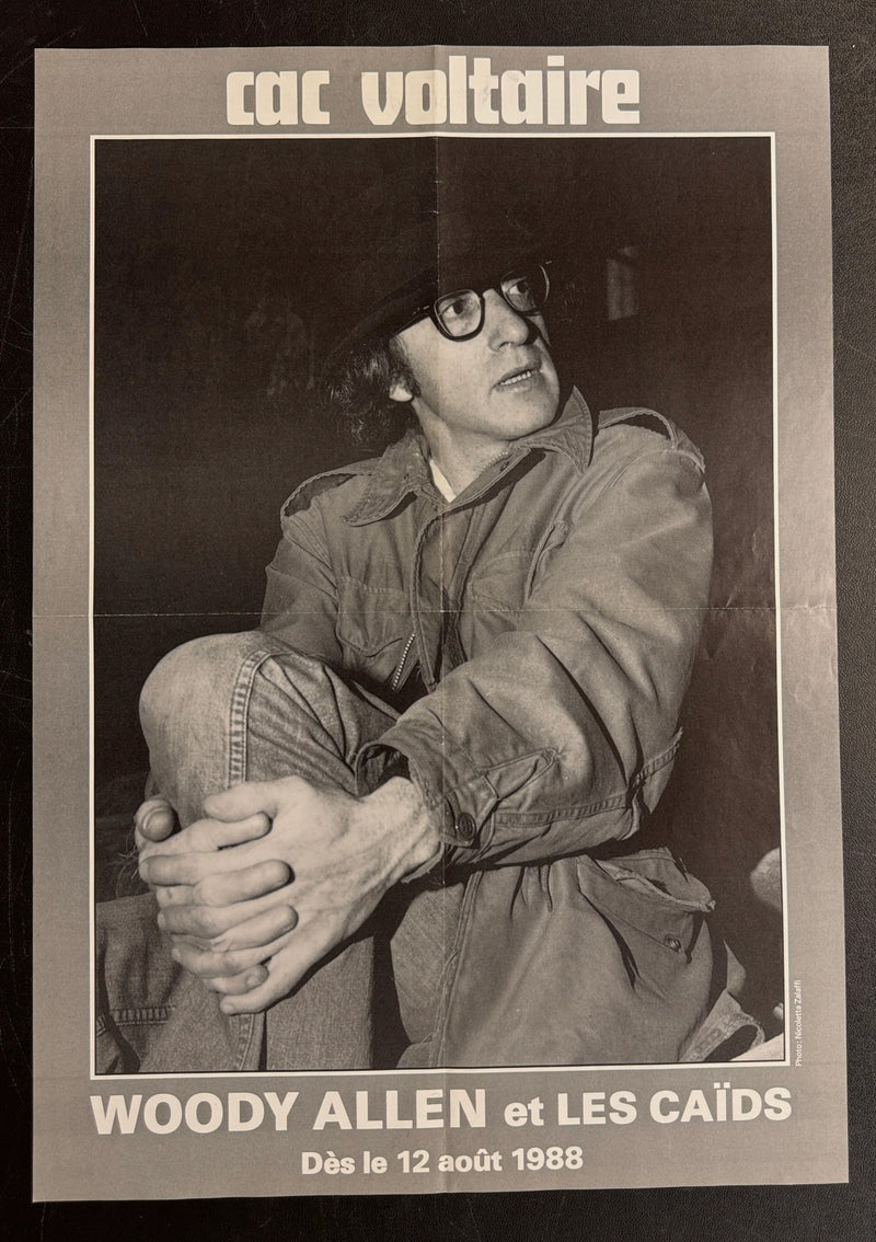 Woody Allen et Les Caïds (1988) CAC Voltaire Poster Folded 16x23
