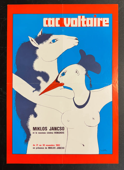 Miklos Jancso (1983) CAC Voltaire French Poster Folded 15.75x22.75