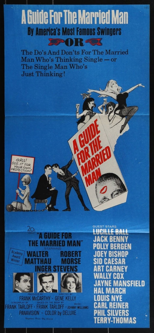 A Guide for the Married Man (1967) Orig. Australian Daybill Movie Poster 13x30