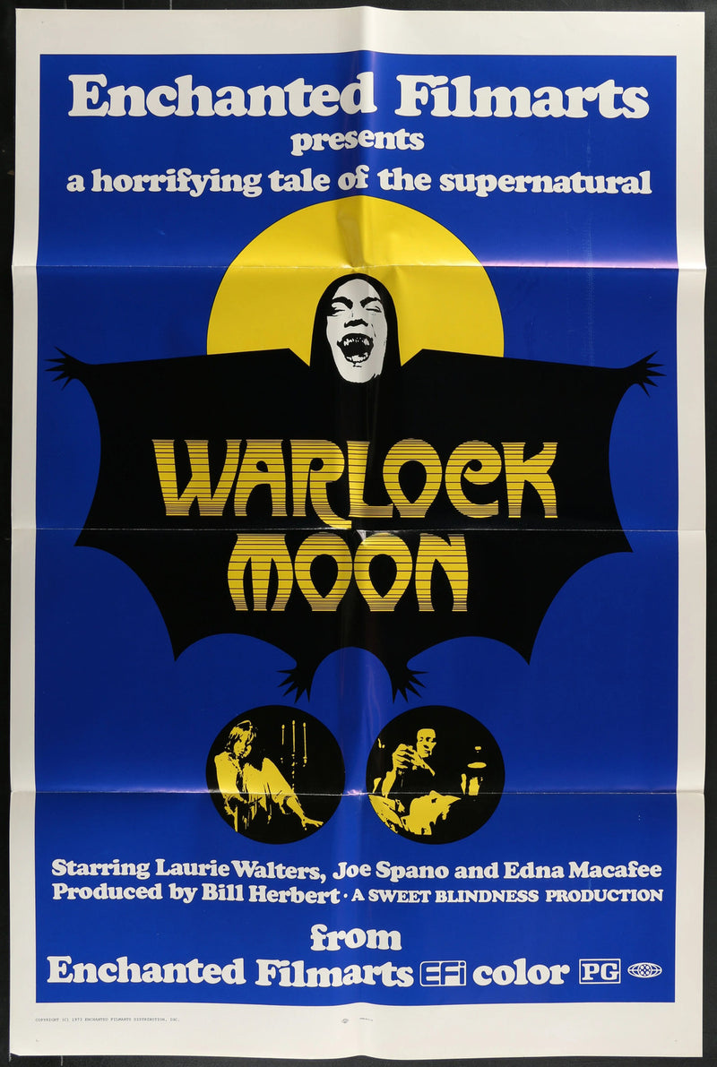 Warlock Moon (1973) Original Movie Poster Folded 27x41