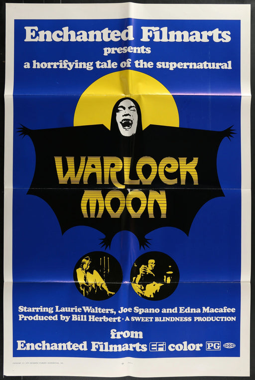 Warlock Moon (1973) Original Movie Poster Folded 27x41
