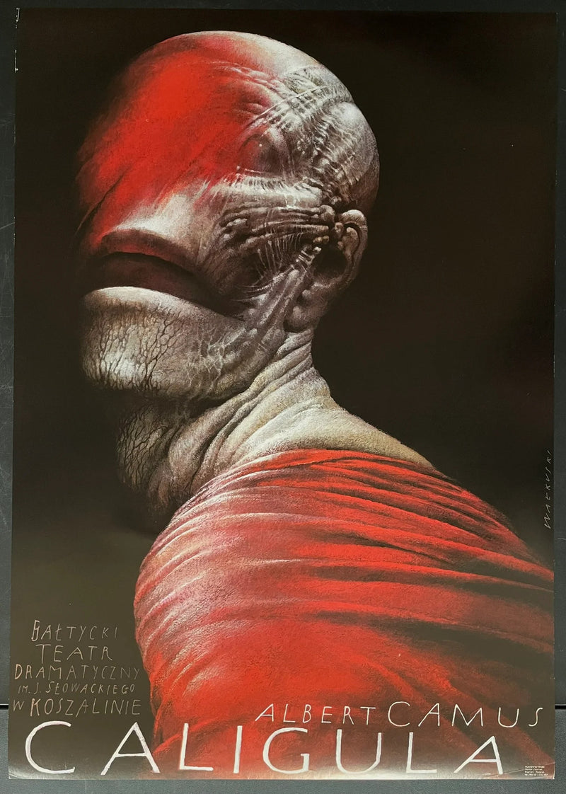 Caligula (1990) Original Polish Theatre Poster 26x37