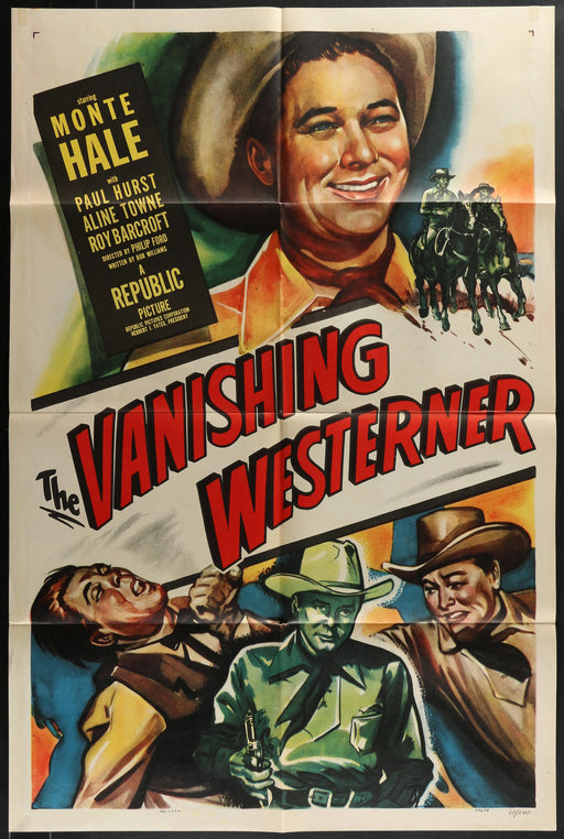The Vanishing Westerner (1950) Original Western Movie Poster F 27x41