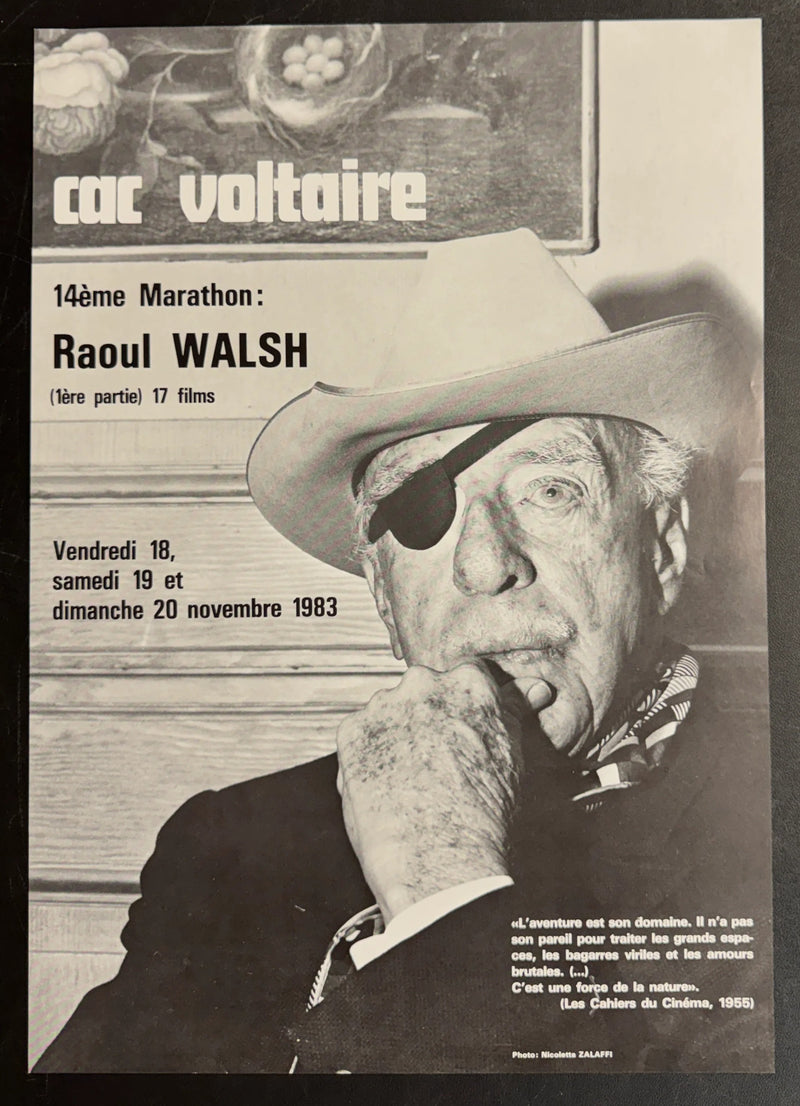 Raoul Walsh Marathon (1983) CAC Voltaire Poster 15.75x22.75