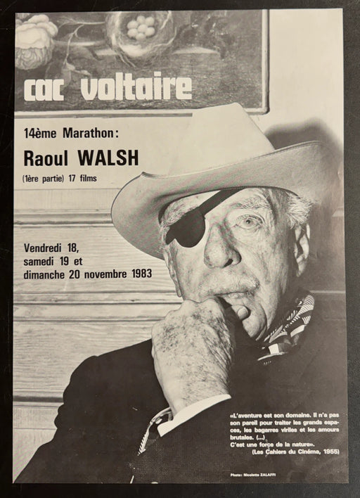 Raoul Walsh Marathon (1983) CAC Voltaire Poster 15.75x22.75