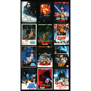 LOT OF 30 STAR WARS JAPANESE CHIRASHI MINI POSTERS 1970s-2010s 7 1/4"x10"