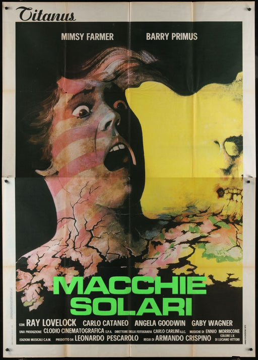Autopsy (1975) Original Italian Two-Panel Movie Poster Folded 55x78