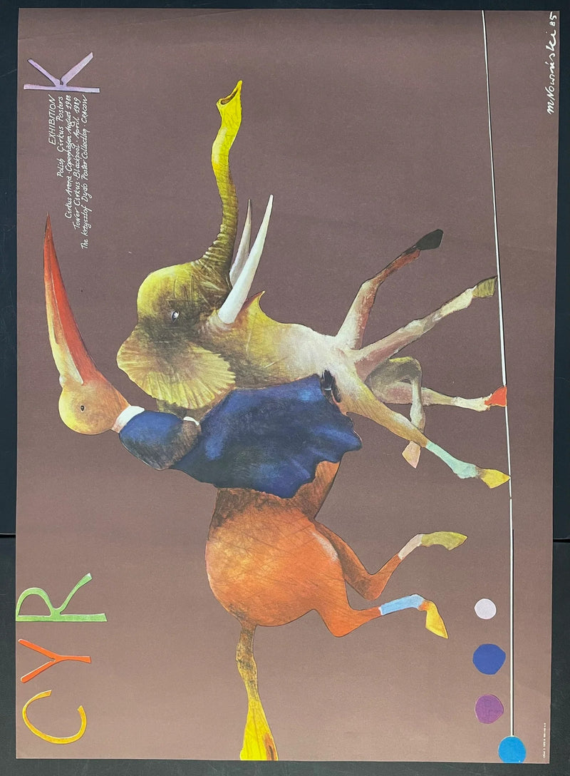 Cyrk (1989) Original Polish Circus Poster 26x37