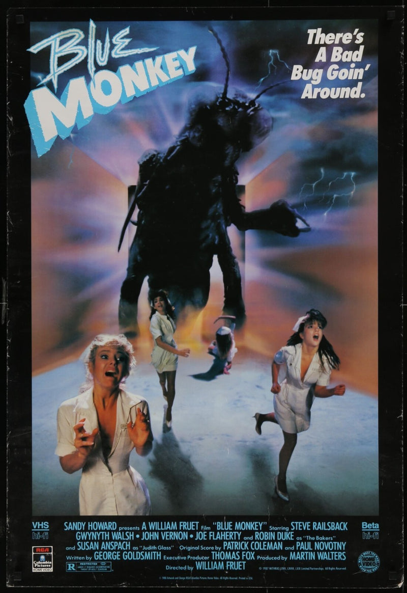 Blue Monkey (1987) Original Movie Poster Rolled 27x40
